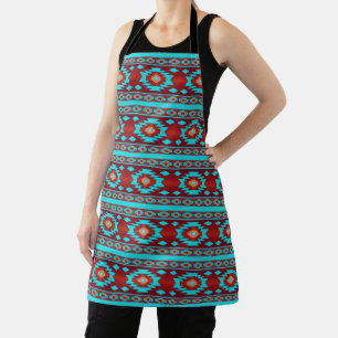 Ethnic geometric navaio pattern . Apron