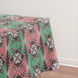 Ethnic geometric pattern tablecloth