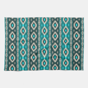 Ethnic geometric southwest pattern tea towel