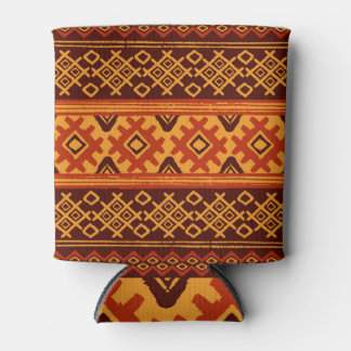 Ethnic geometric, traditional folk pattern. can cooler