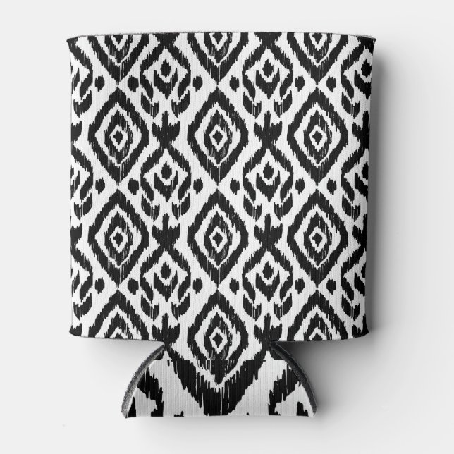 Ethnic hand-drawn, wrapping print pattern. can cooler (Front)