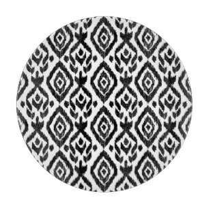 Ethnic hand-drawn, wrapping print pattern. cutting board