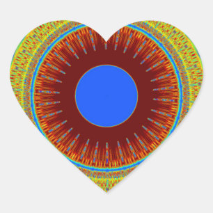 Ethnic Have a Nice Day and a Better Night Heart Sticker