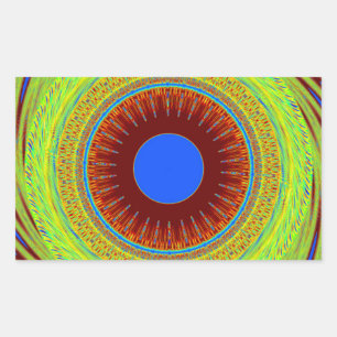 Ethnic Have a Nice Day and a Better Night Rectangular Sticker