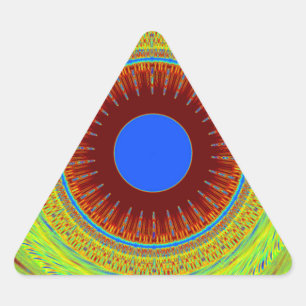 Ethnic Have a Nice Day and a Better Night Triangle Sticker