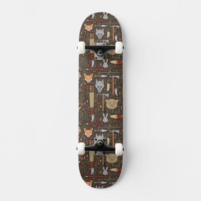 Ethnic Hunting Pattern Skateboard (Front)