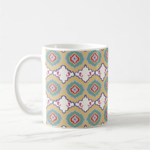Ethnic ikat chevron pattern background Traditional Coffee Mug
