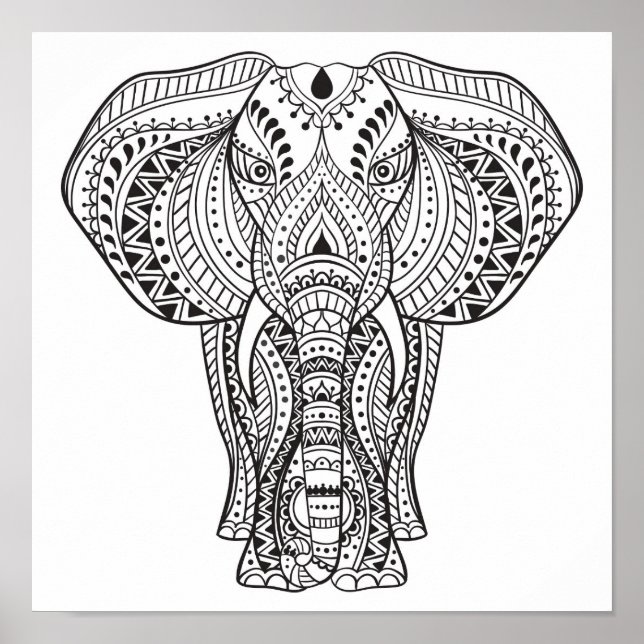 Ethnic Indian Elephant 2 Poster (Front)