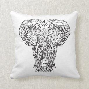 Ethnic Indian Elephant Cushion