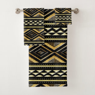 Ethnic-Inspired Bath Towel Set
