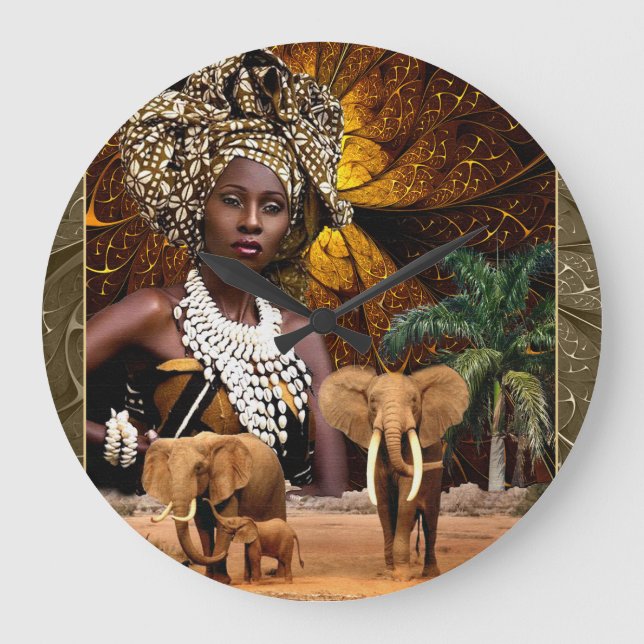 Ethnic Large Clock (Front)