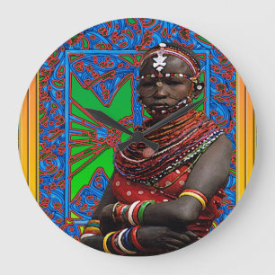 Ethnic Large Clock