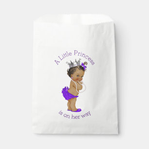 Ethnic Little Princess Baby Shower Purple Favour Bag