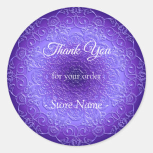 Ethnic Mandala Design Classic Round Sticker