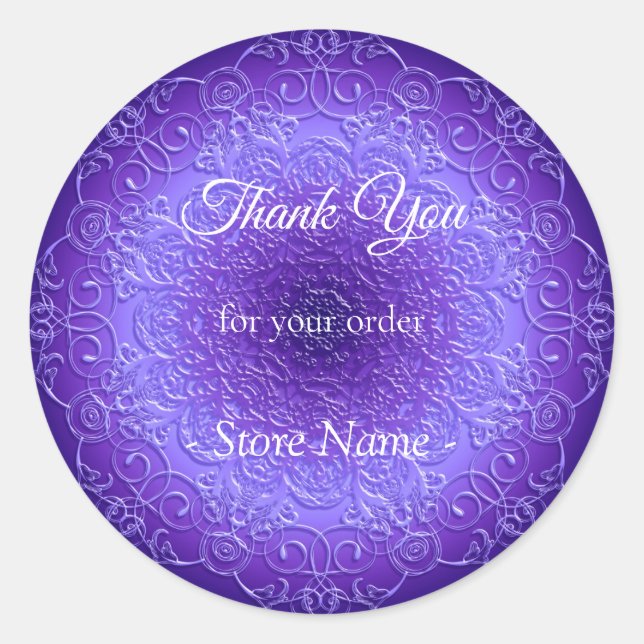 Ethnic Mandala Design Classic Round Sticker (Front)