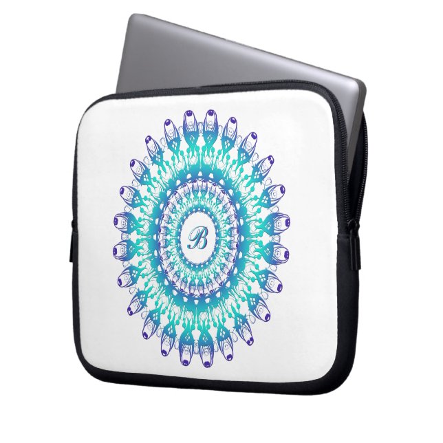 Ethnic mandala.  laptop sleeve (Front Left)