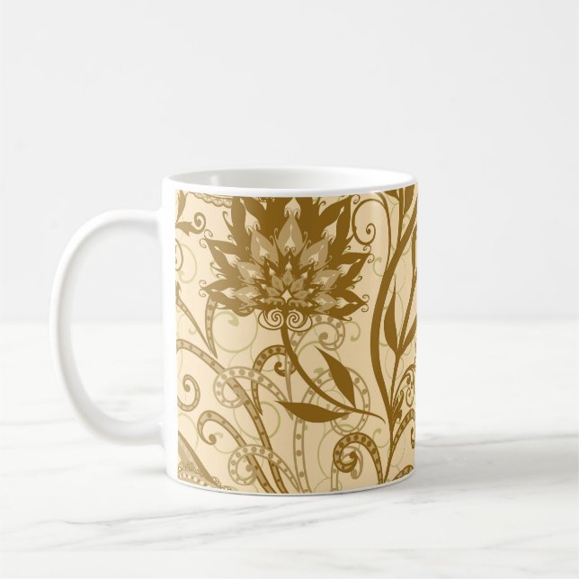 Ethnic Mandalas: Indian Style Pattern Coffee Mug (Left)