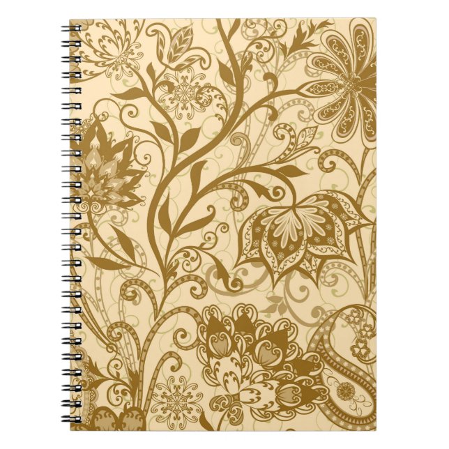 Ethnic Mandalas: Indian Style Pattern Notebook (Front)