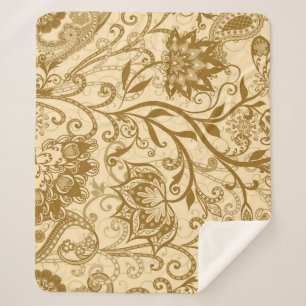 Ethnic Mandalas: Indian Style Pattern Sherpa Blanket