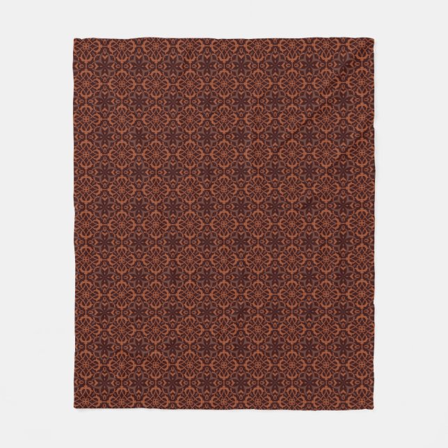 Ethnic modern geometric pattern 2 fleece blanket (Front)