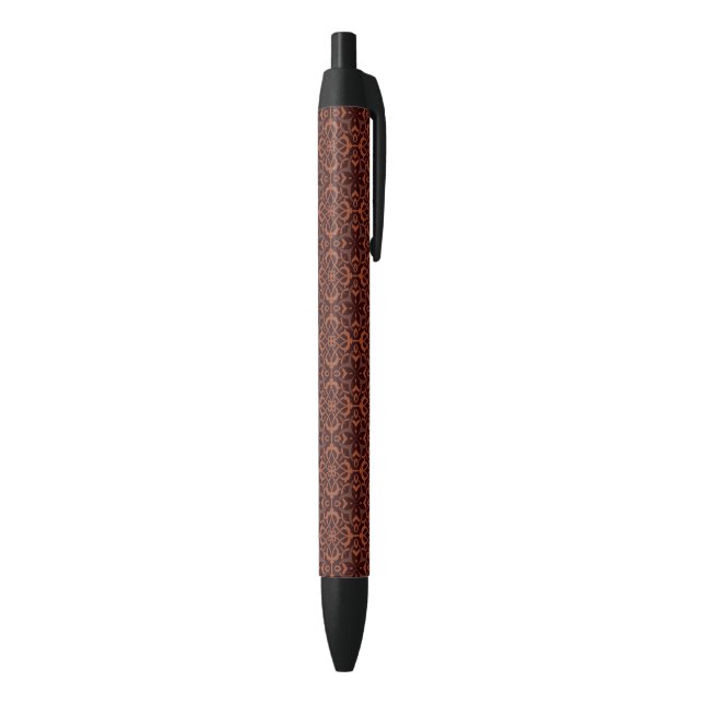 Ethnic modern geometric pattern black ink pen (Bottom (Vertical))