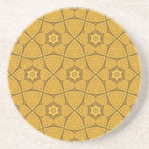 Ethnic modern geometric pattern coaster