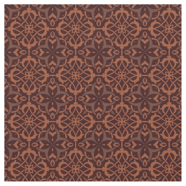 Ethnic modern geometric pattern fabric (Close Up)