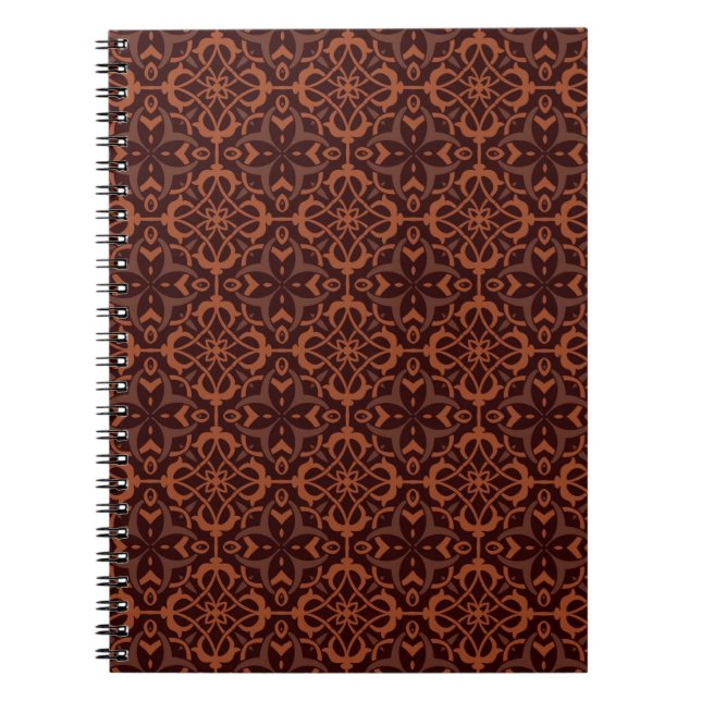 Ethnic modern geometric pattern notebook (Front)