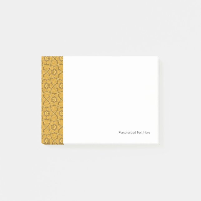 Ethnic modern geometric pattern post-it notes (Front)