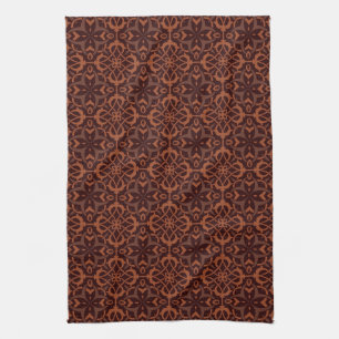 Ethnic modern geometric pattern tea towel