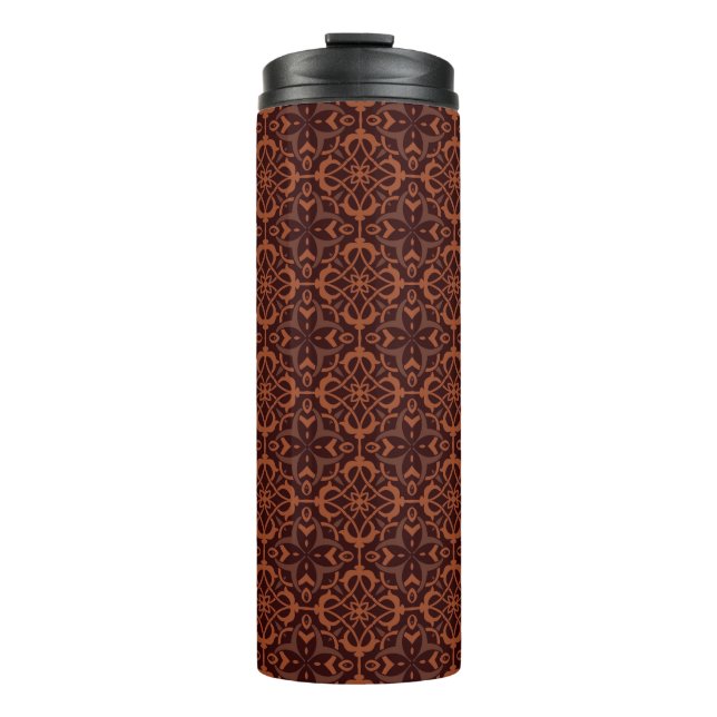 Ethnic modern geometric pattern thermal tumbler (Front)