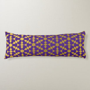 Ethnic Moroccan Geometric Mosaic Pattern  Body Cushion