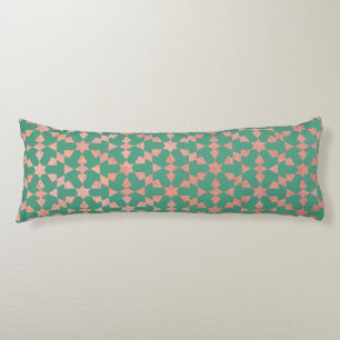 Ethnic Moroccan Geometric Mosaic Pattern Body Cushion