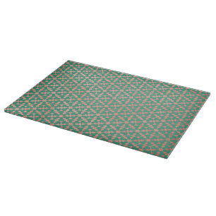 Ethnic Moroccan Geometric Mosaic Pattern Cutting Board