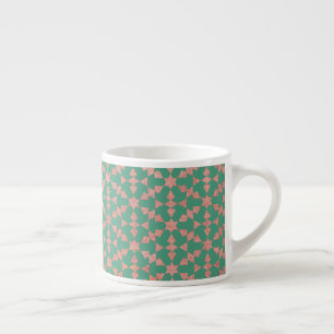 Ethnic Moroccan Geometric Mosaic Pattern Espresso Cup