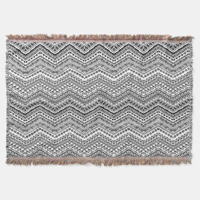 Ethnic Motifs 2 Throw Blanket (Front)
