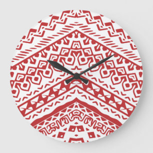 Ethnic Motifs 3 Large Clock