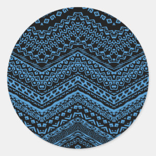 Ethnic Motifs 5 Classic Round Sticker