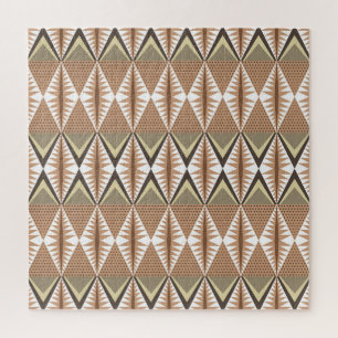Ethnic Motifs: Elegant Folk Pattern. Jigsaw Puzzle