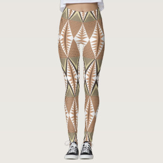 Ethnic Motifs: Elegant Folk Pattern. Leggings