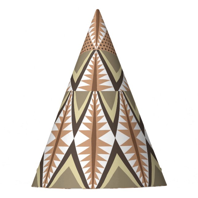 Ethnic Motifs: Elegant Folk Pattern. Party Hat (Front)