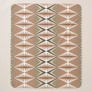 Ethnic Motifs: Elegant Folk Pattern. Sherpa Blanket