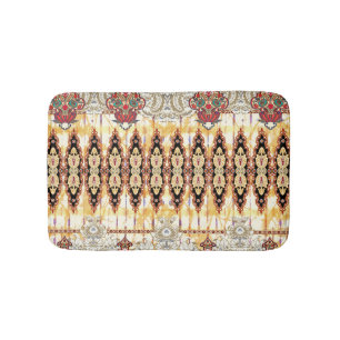 Ethnic Mughal: floral digital pattern Bath Mat