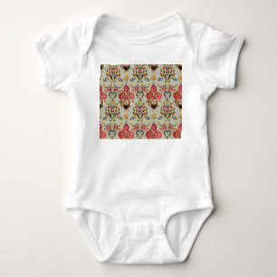 Ethnic Mughal Floral: Vintage Pattern. Baby Bodysuit