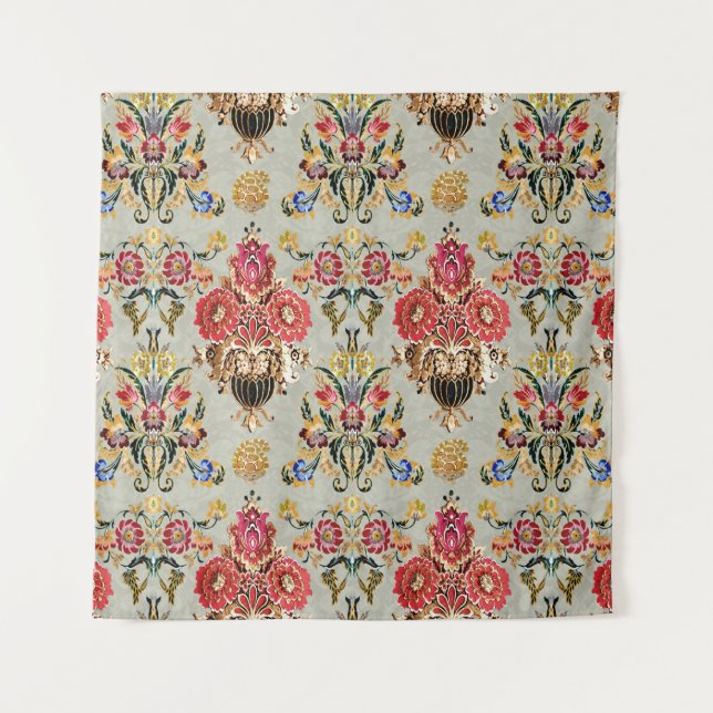 Ethnic Mughal Floral: Vintage Pattern. Tapestry (Front)