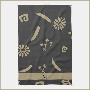 Ethnic Native Print Kitchen Towel