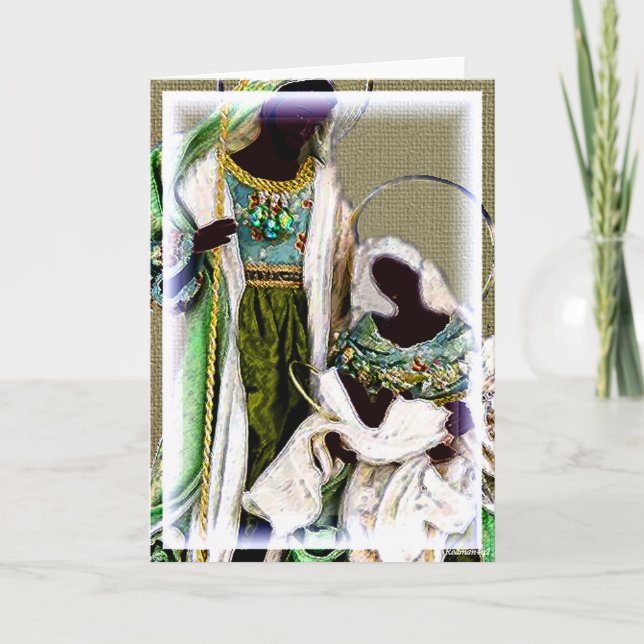  Ethnic Nativity Scene Card (Front)