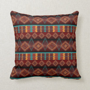 ethnic navajo seamless pattern cushion