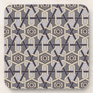 Ethnic Oriental Ornament Embroidery decor Pattern Coaster