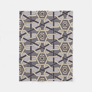 Ethnic Oriental Ornament Embroidery decor Pattern Fleece Blanket
